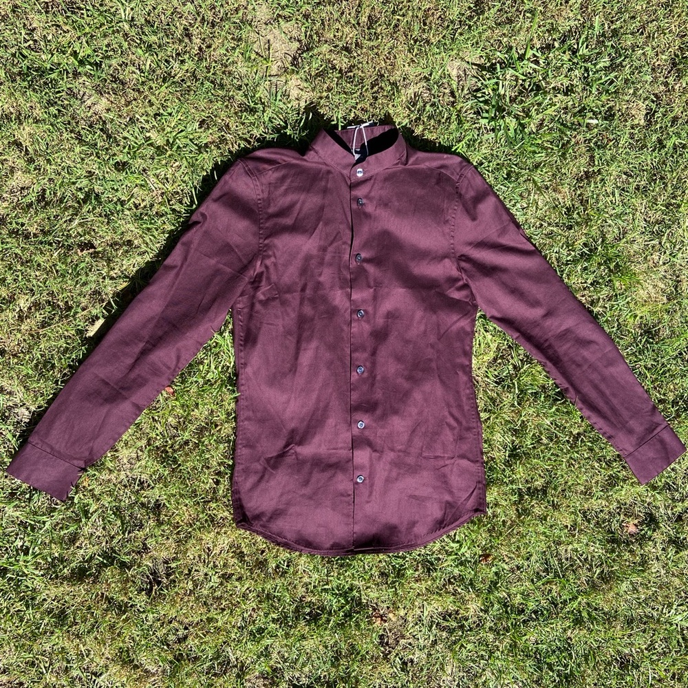 Henley button up shirt